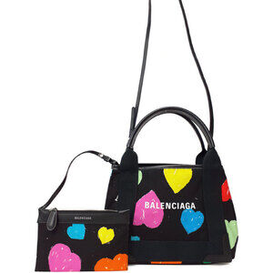 Balenciaga Navy Blue Cabas XS Bag